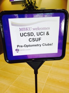 We roll out the red carpet for pre-optometry club visits!